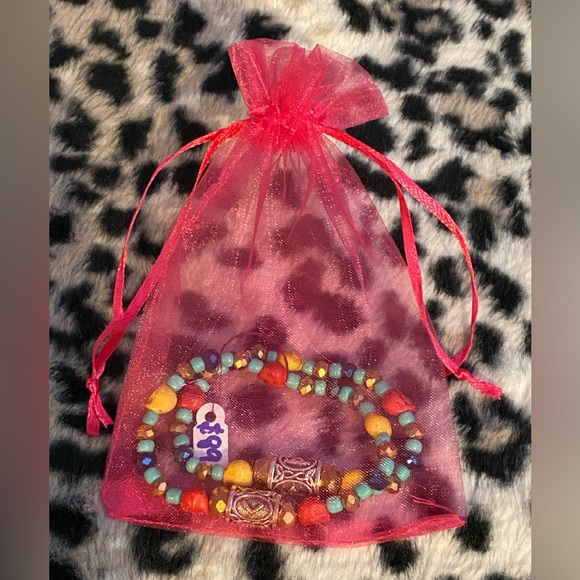 Handmade Mayan Runes matching bracelet set - Picture 6 of 6